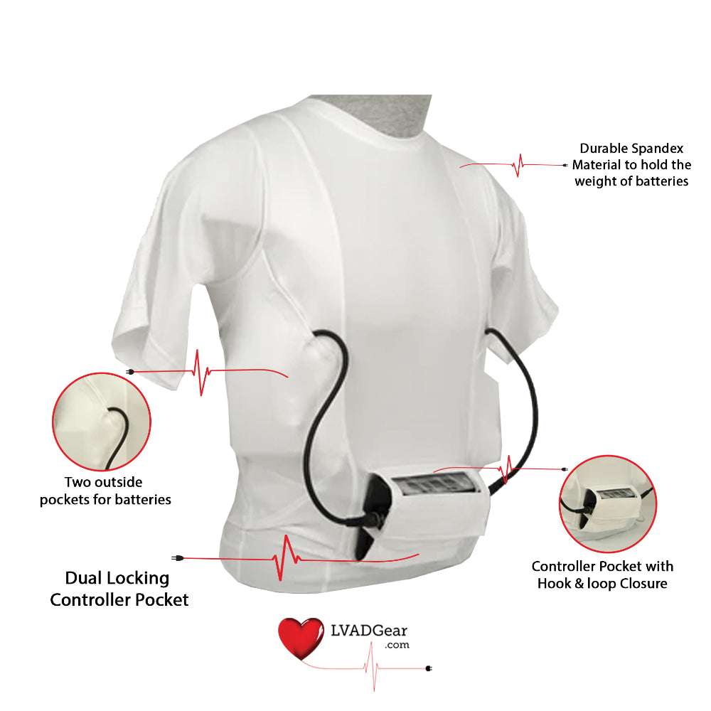 HeartWare LVAD Men Shirt White