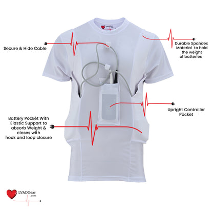 LVAD HeartMate Women Shirt White