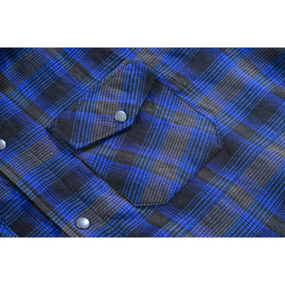 LV139 LVAD Men’s Flannel Shirt Daze Blue & Black