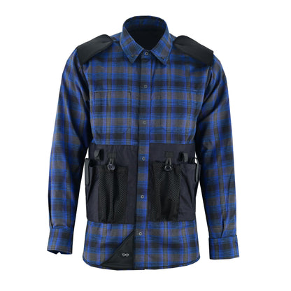 LV139 LVAD Men’s Flannel Shirt Daze Blue & Black