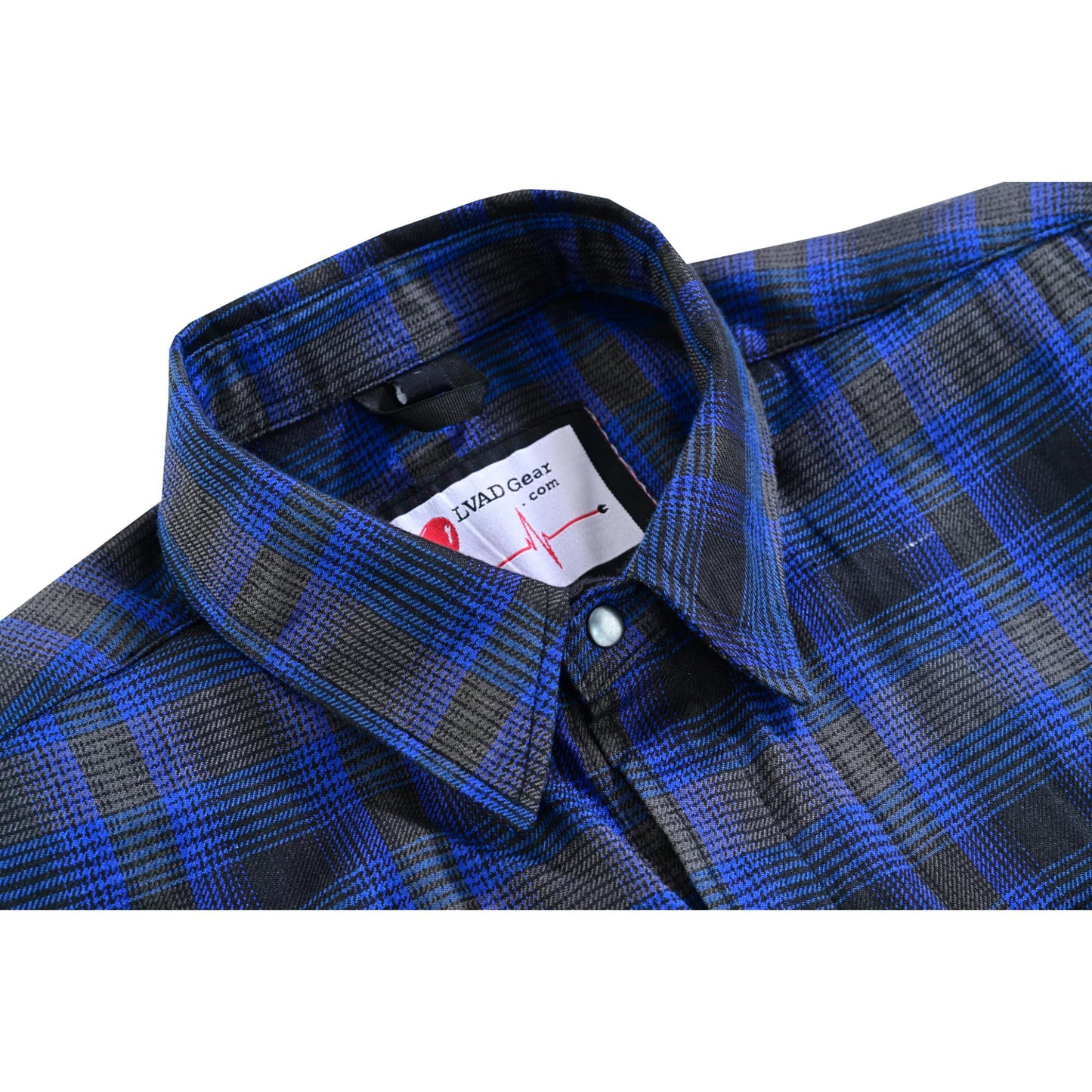 LV139 LVAD Men’s Flannel Shirt Daze Blue & Black