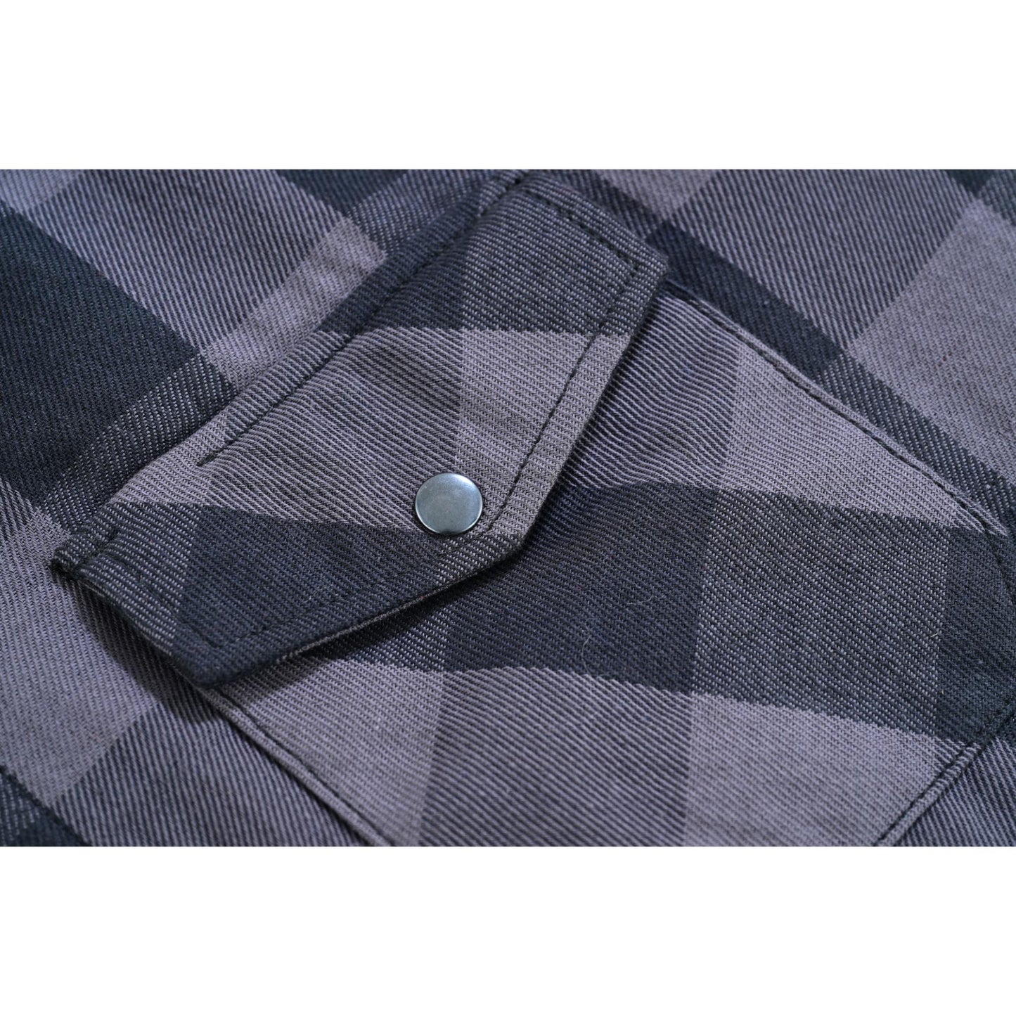 LV140 LVAD Men’s Flannel Shirt Gray & Black