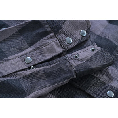 LV140 LVAD Men’s Flannel Shirt Gray & Black