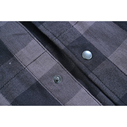 LV140 LVAD Men’s Flannel Shirt Gray & Black