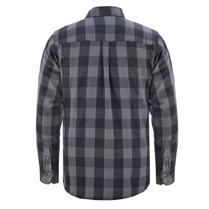 LV140 LVAD Men’s Flannel Shirt Gray & Black