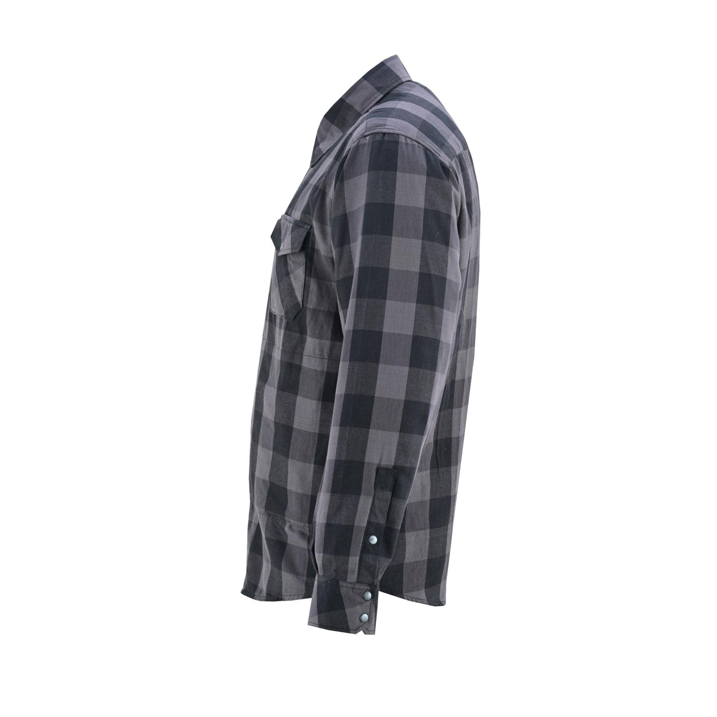 LV140 LVAD Men’s Flannel Shirt Gray & Black