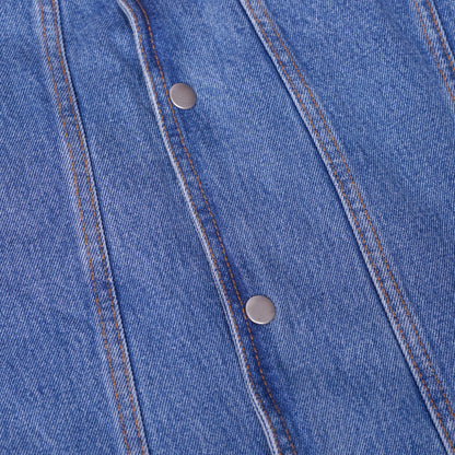 Men's LVAD HEARTMATE Blue Denim Vest