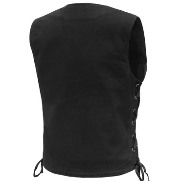 Womens LVAD HEARTMATE Black Denim Vest