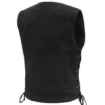 Womens LVAD HEARTMATE Black Denim Vest