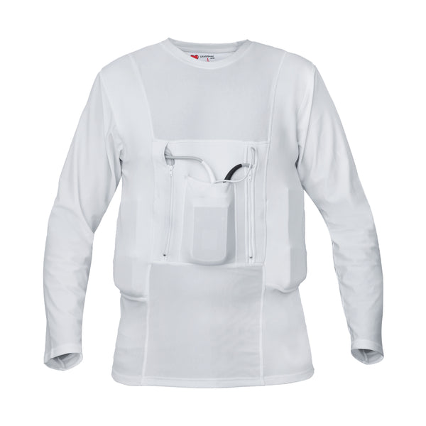 LVAD HeartMate Men's Full Sleeves Shirt – White – LVAD Gear