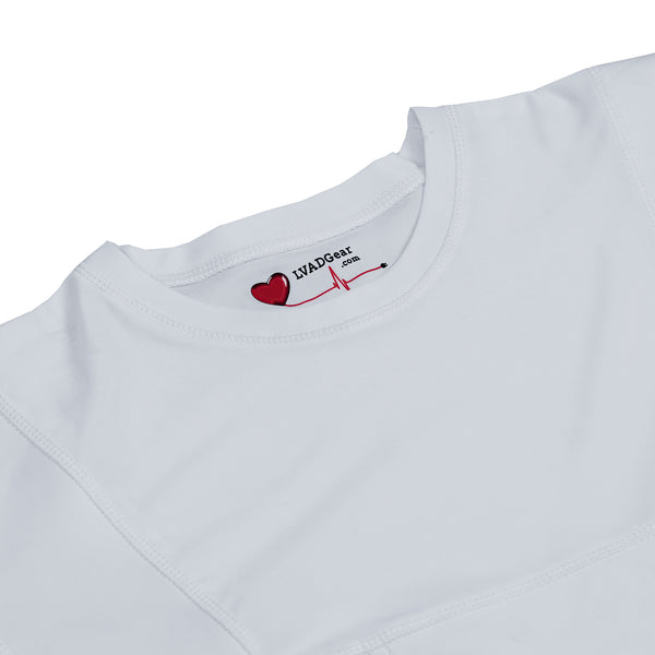 LVAD HeartMate Men's Full Sleeves Shirt – White – LVAD Gear