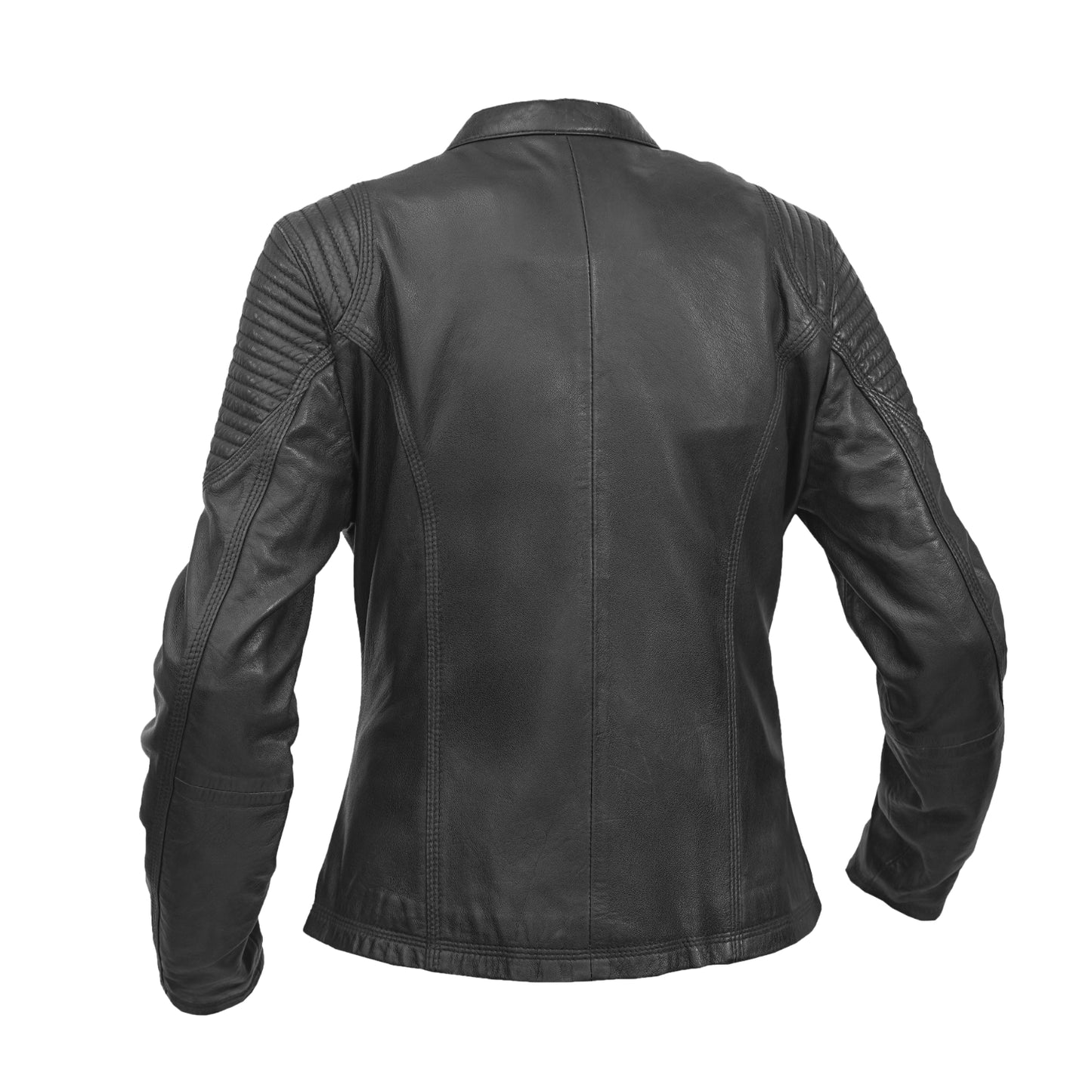 LVAD Heartmate Women's Leather Jacket – Black