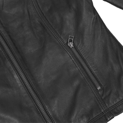 LVAD Heartmate Women's Leather Jacket – Black