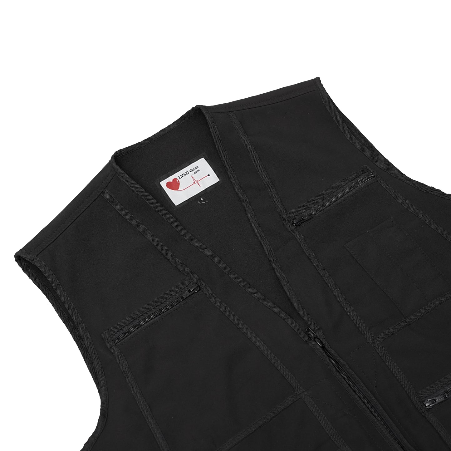 LVAD HeartMate Men’s Textile Vest – Black
