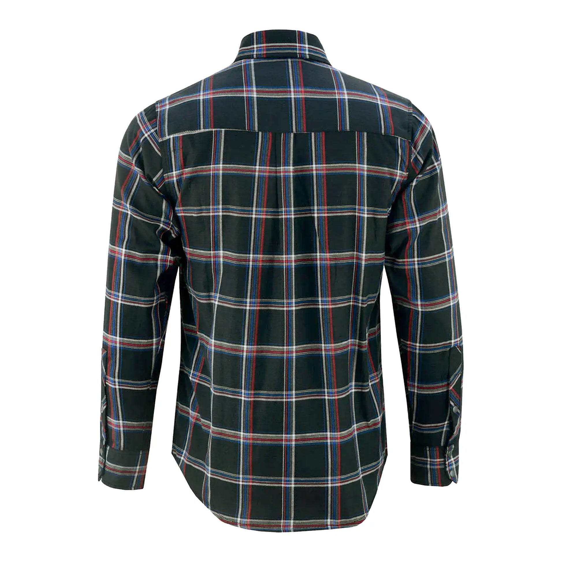 LVAD Men’s Flannel Shirt Black, Red & Blue