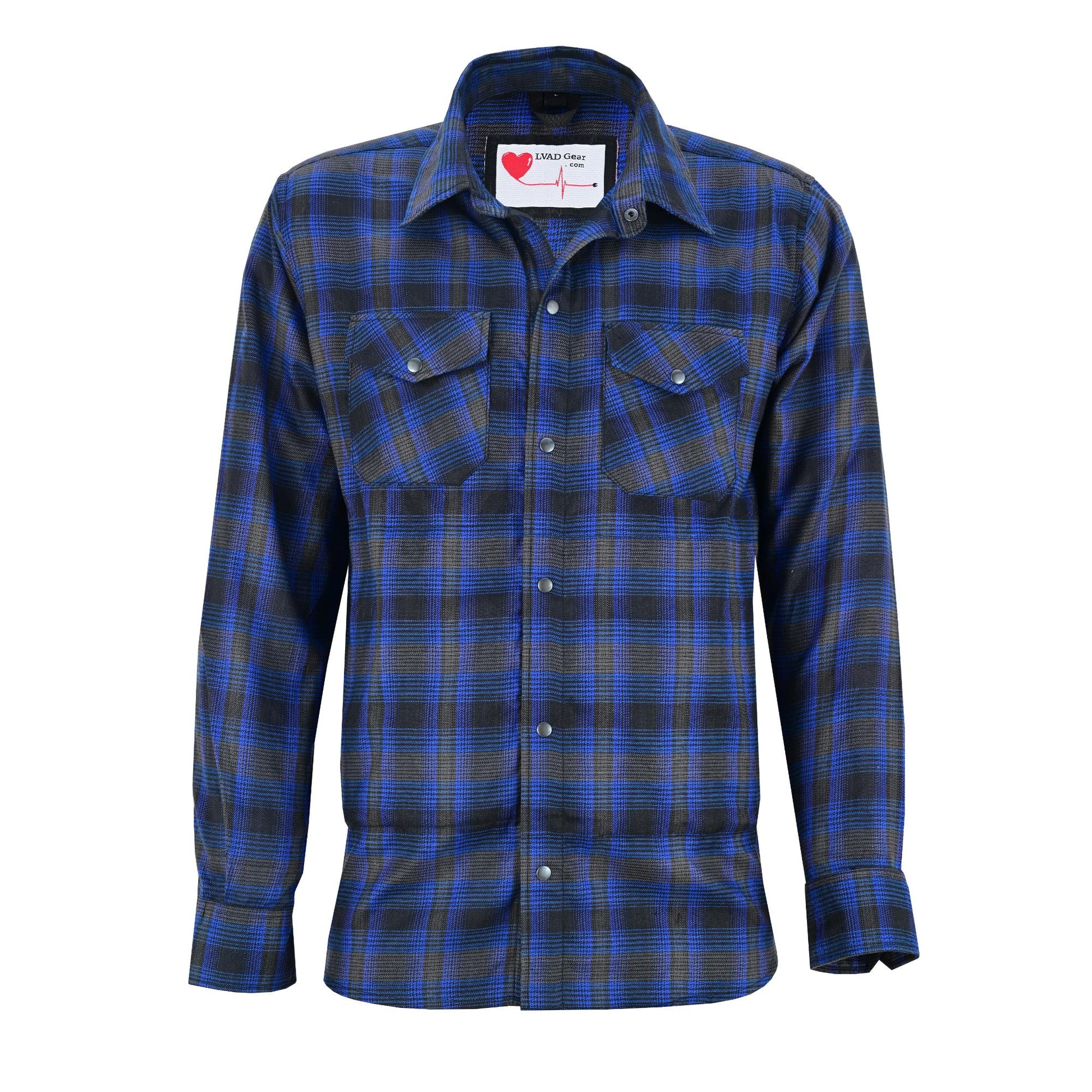 LVAD Men’s Flannel Shirt Daze Blue & Black