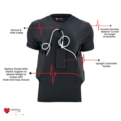 LVAD HeartMate Women Shirt Black