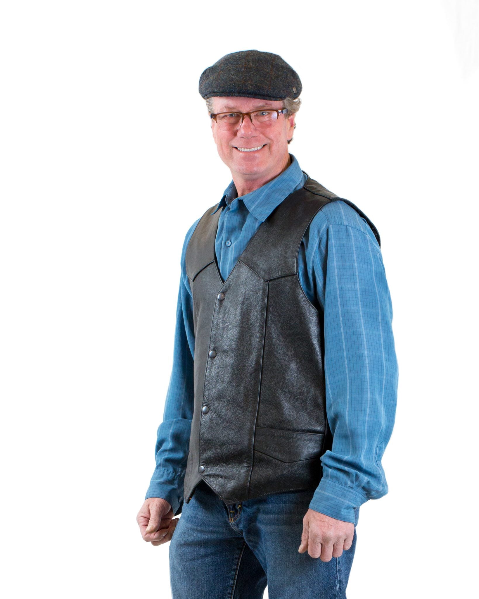 Men's Leather LVAD Vest