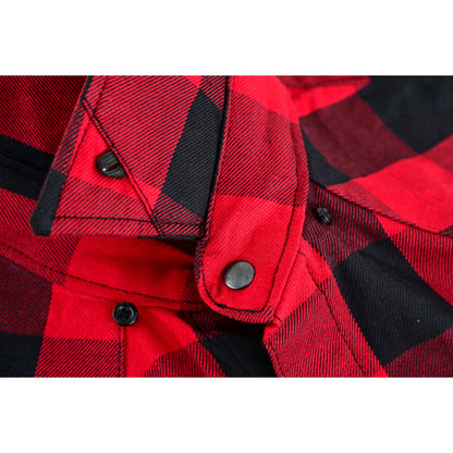 Men’s Red and Black Sleeveless Flannel