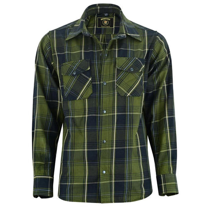 Men's Green Flannel Shirt