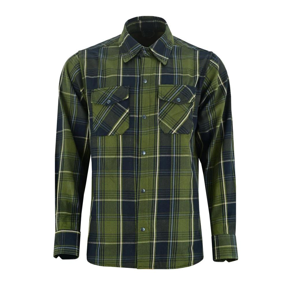 Men's Green Flannel Shirt