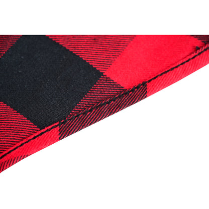 Men’s Red and Black Sleeveless Flannel