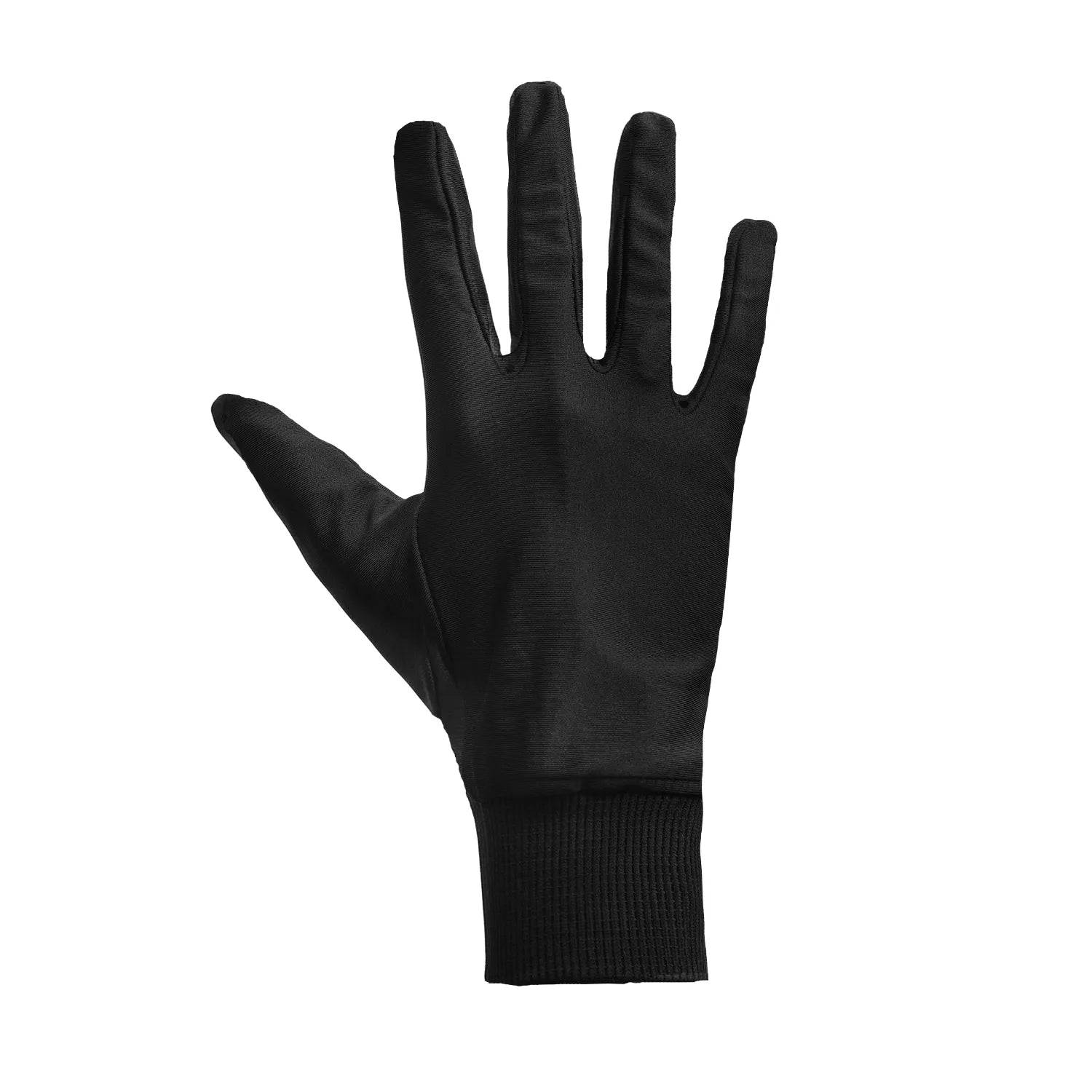 Silk black gloves