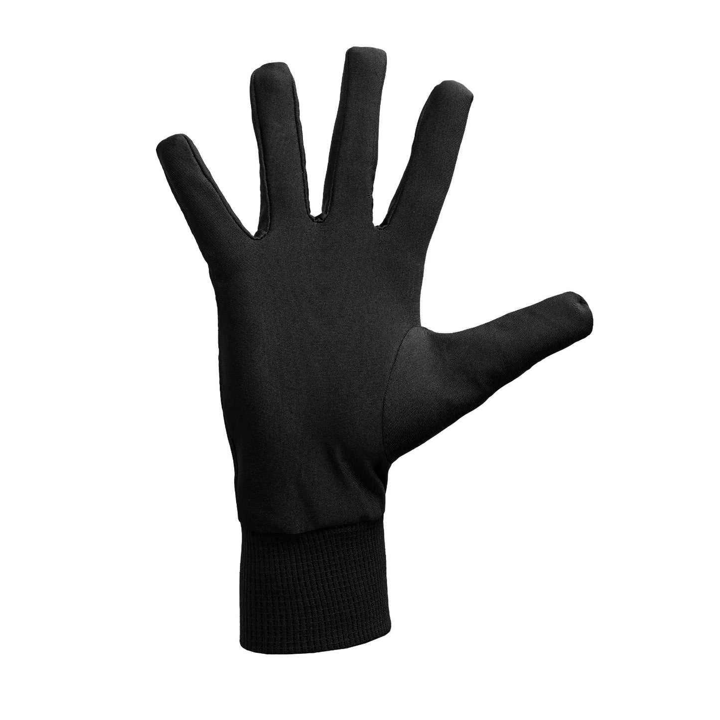 Silk black gloves