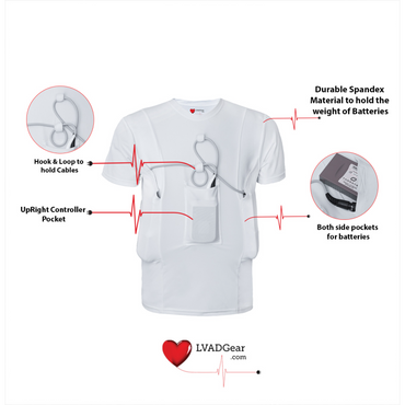 LVAD HeartMate Men’s Shirt – White