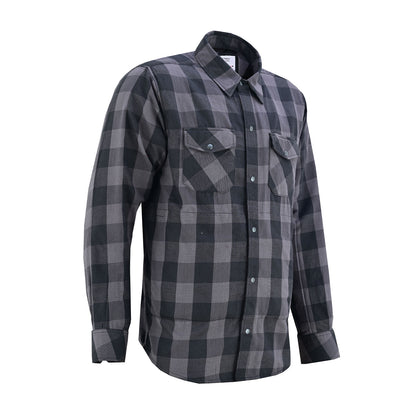 LVAD HeartMate Flannel Shirt – Gray & Black
