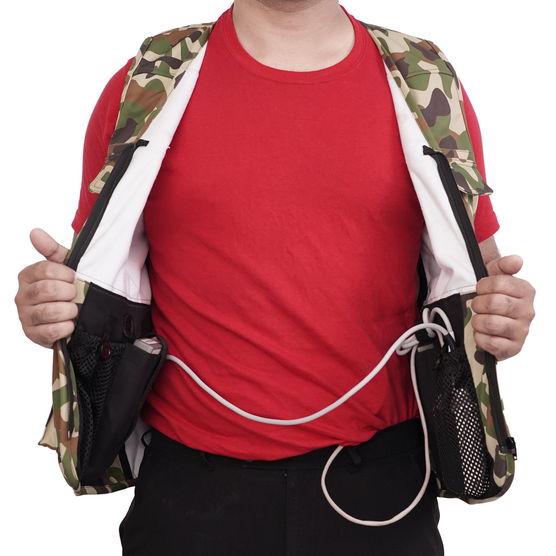 LVAD HeartMate Men's Textile Vest - Green Camo
