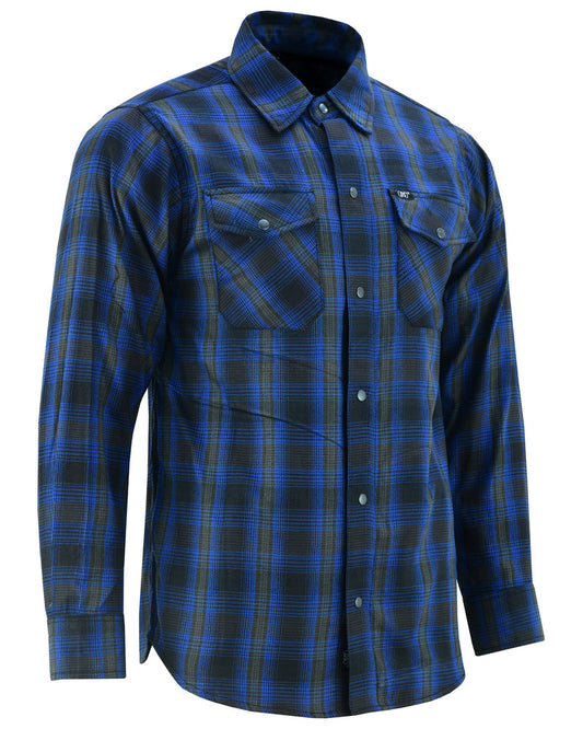 Flannel Shirt - Daze Blue and Black