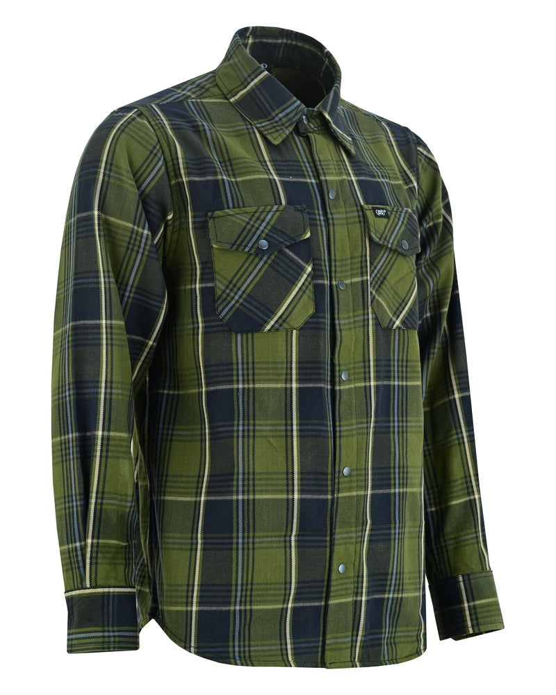 Men's Green Flannel Shirt