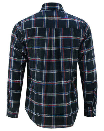 Flannel Shirt - Black, Red and Blue