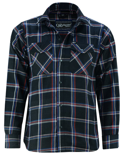 Flannel Shirt - Black, Red and Blue