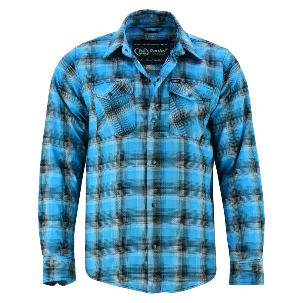 Flannel Shirt - Blue and Black Shaded