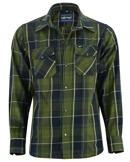 Men's Green Flannel Shirt