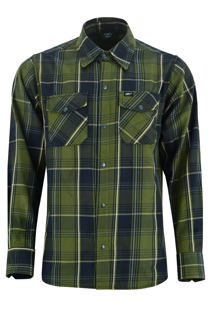 Men's Green Flannel Shirt