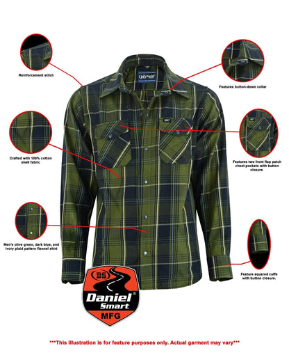 Men's Green Flannel Shirt