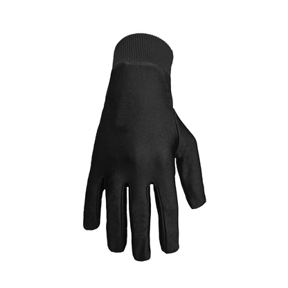 Silk black gloves