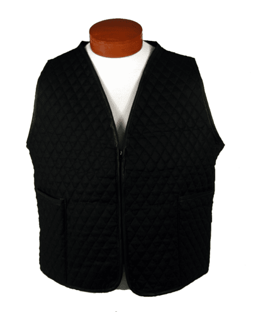 Ladies Black Quilted Vest for LVAD’s