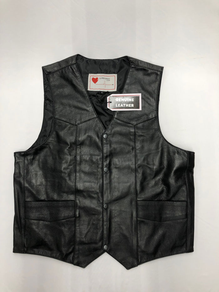 Men’s Leather LVAD Vest