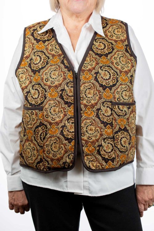 Ladies Gold Quilted Vest-Limited Edition
